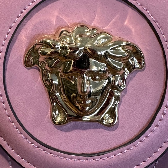 Massimo Contti Pink Satchel with Gold Medusa Detail - Picture 2 of 12